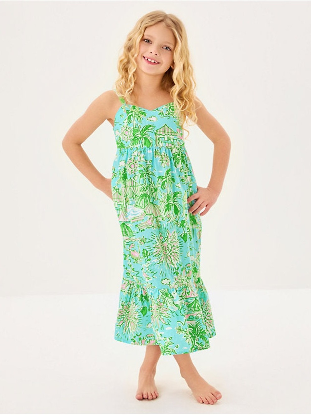 Lilly Pulitzer Girls Mini Hiedi Maxi Dress